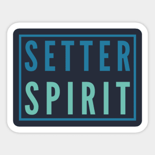 Setter Spirit Shirt Sticker